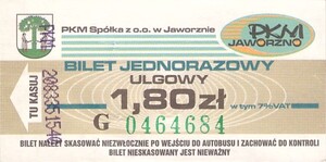 Bilet Jaworzno 1,80