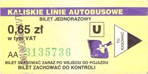 Bilet Kalisz 0,65