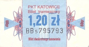 Bilet Katowice 1,20