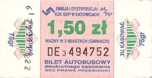 Bilet Katowice 1,50