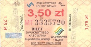 Bilet Katowice 3,50