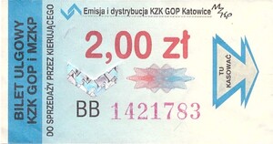 Bilet Katowice 2,00