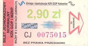 Bilet Katowice 2,90