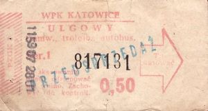 Bilet Katowice 0,50