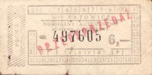 Bilet Katowice 6