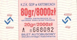 Bilet Katowice 80/8000 20/2000