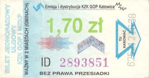 Bilet Katowice 1,70