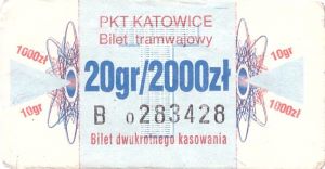 Bilet Katowice 20/2000