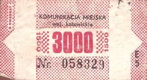 Bilet Katowice 3000 E 5