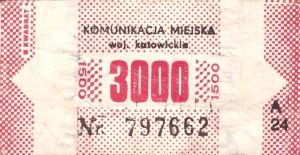 Bilet Katowice 3000 A 24