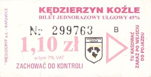 Bilet Kędzierzyn Koźle