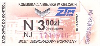 Bilet Kielce 3,00