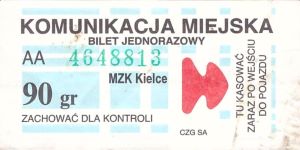 Bilet Kielce 90