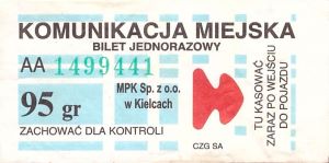 Bilet Kielce 95