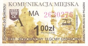 Bilet Kielce 1,00