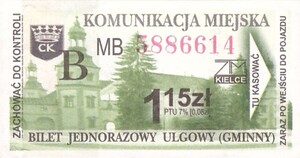 Bilet Kielce 1,15