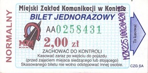 Bilet Konin 2,00
