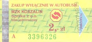 Bilet Koszalin 2
