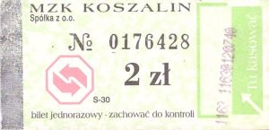 Bilet Koszalin 2