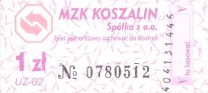 Bilet Koszalin 1