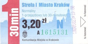 Bilet Kraków 3,20