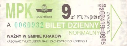 Bilet Kraków 9