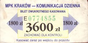 Bilet Kraków 3600