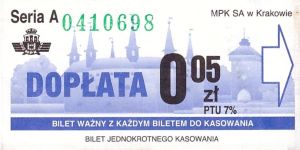 Bilet Kraków 0,05