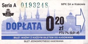 Bilet Kraków 0,20