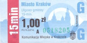 Bilet Kraków 1,00