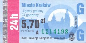 Bilet Kraków 5,70