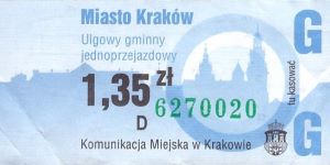 Bilet Kraków 1,35
