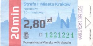 Bilet Kraków 2,80