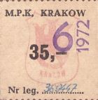 Bilet Kraków 06,72