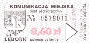 Bilet Lębork 0,60