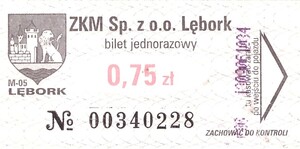 Bilet Lębork 0,75