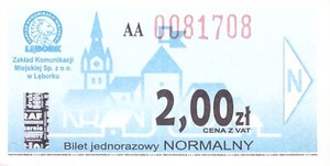 Bilet Lębork 2,00