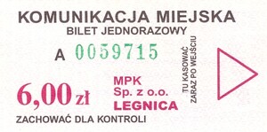 Bilet Legnica