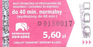 Bilet Łódź 