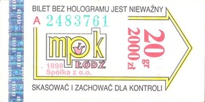 Bilet Łódź