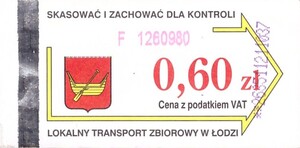 Bilet Łódź