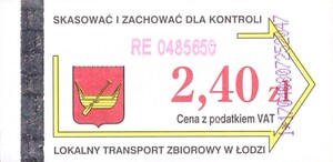 Bilet Łódź