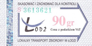 Bilet Łódź 90