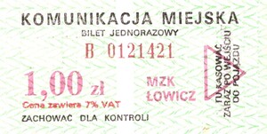Bilet Łowicz