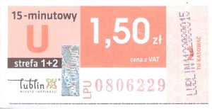 Bilet Lublin 1,50