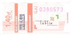 Bilet Lublin 1,40