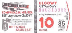 Bilet Lublin 10min