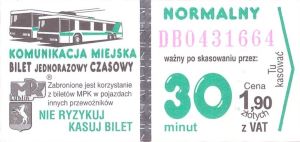 Bilet Lublin 30