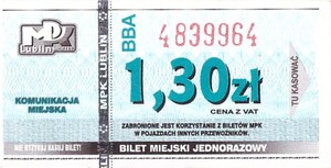 Bilet Lublin 1,30
