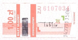 Bilet Lublin 1,00